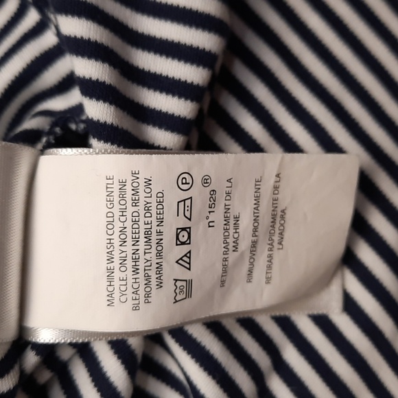 Polo Ralph Lauren navy & white striped short sleeve polo golf shirt, size XXL - Picture 7 of 8